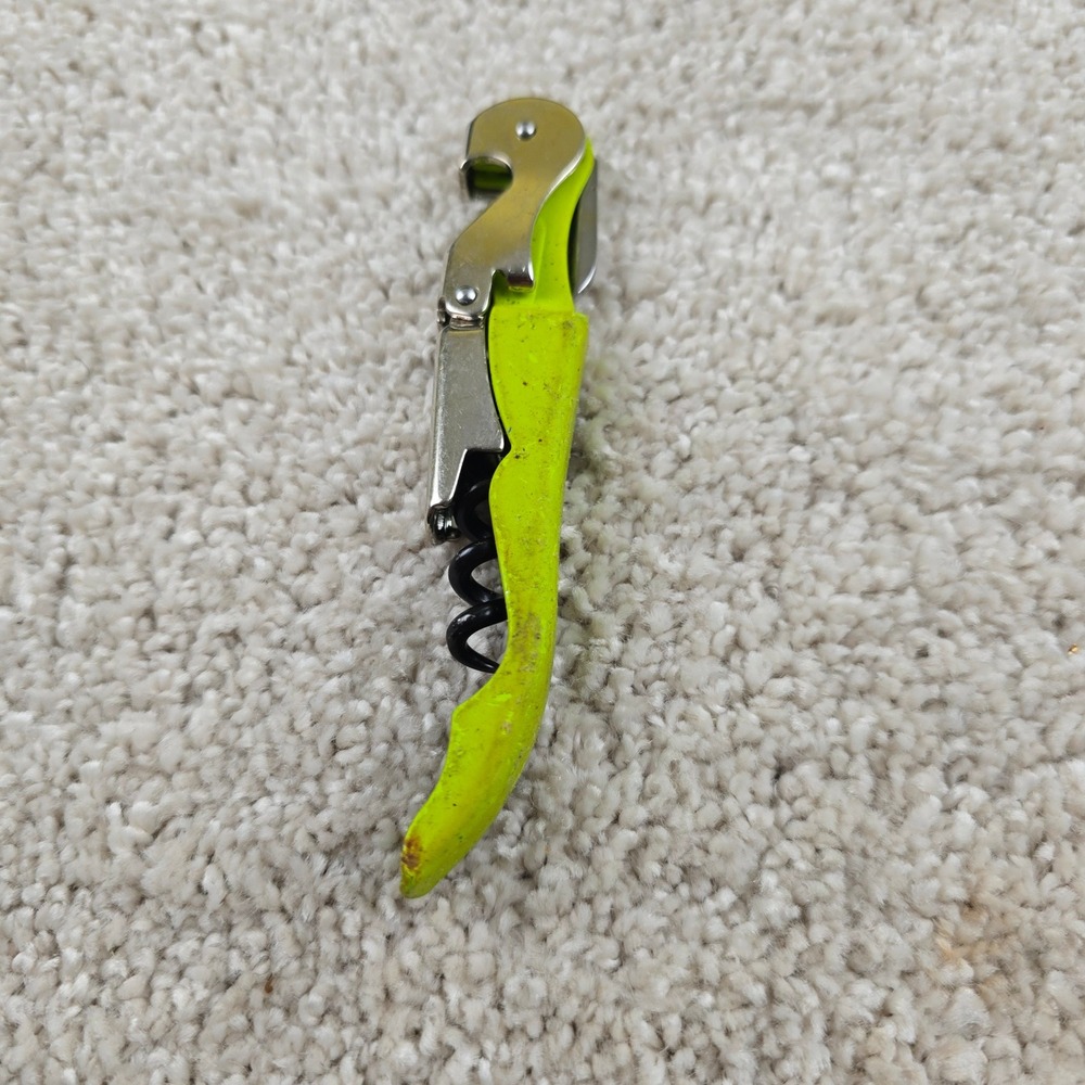 TrueTap Waiter's Corkscrew Neon Yellow Double‎ Hinged Wine Opener Bottle Opener
